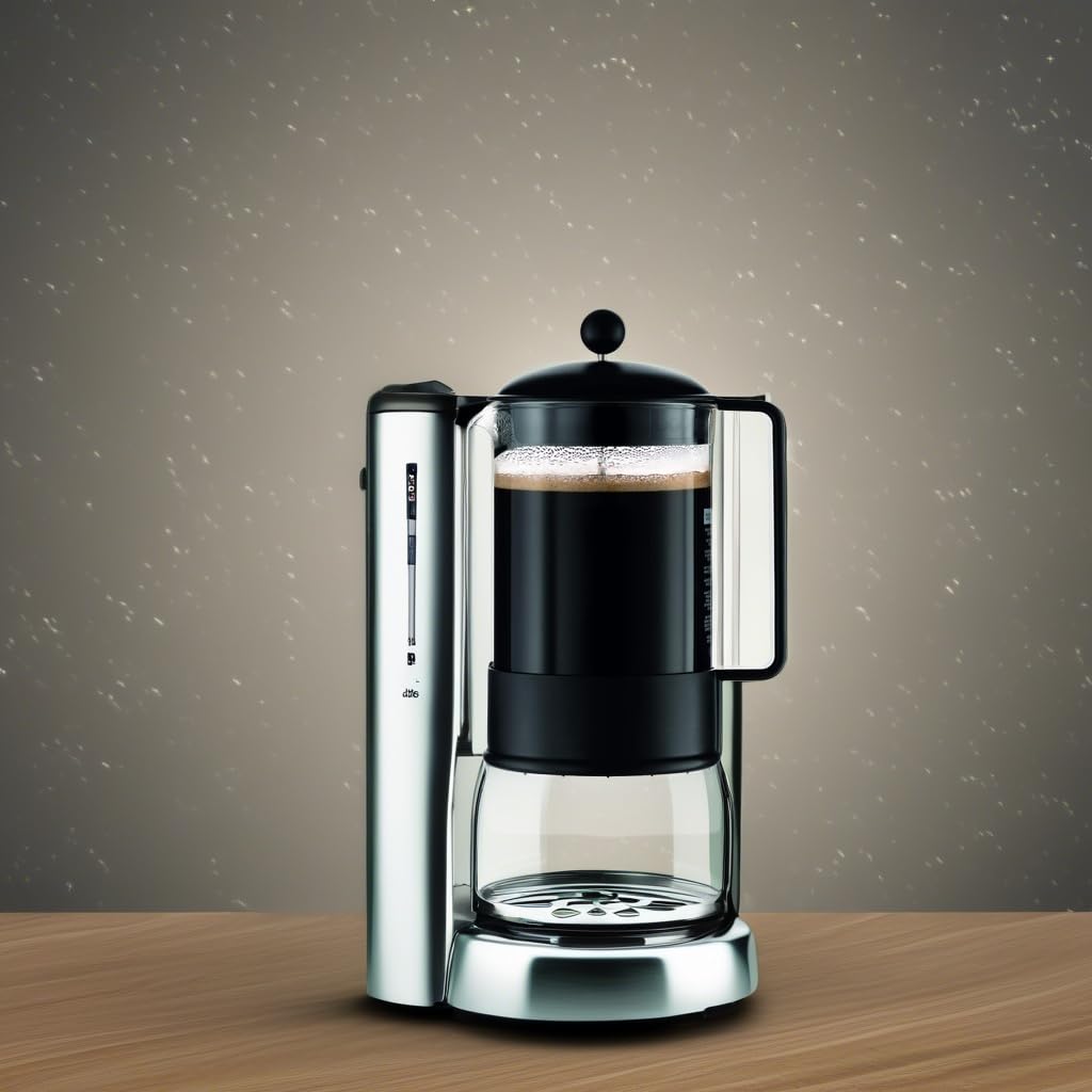 51oz Borosilicate Glass French Press Coffee Maker V995404