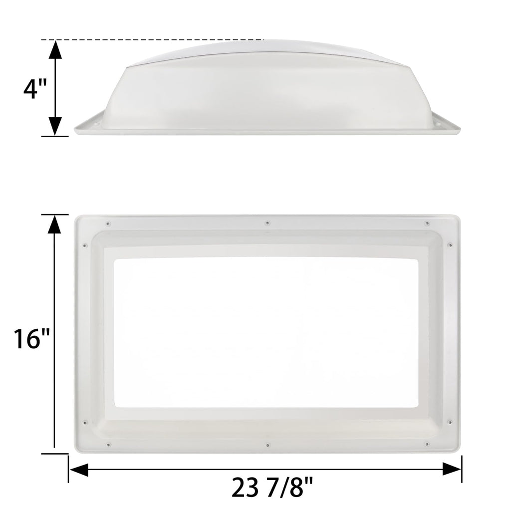 14" x 22" x 4" RV Skylight Inner Dome L5009