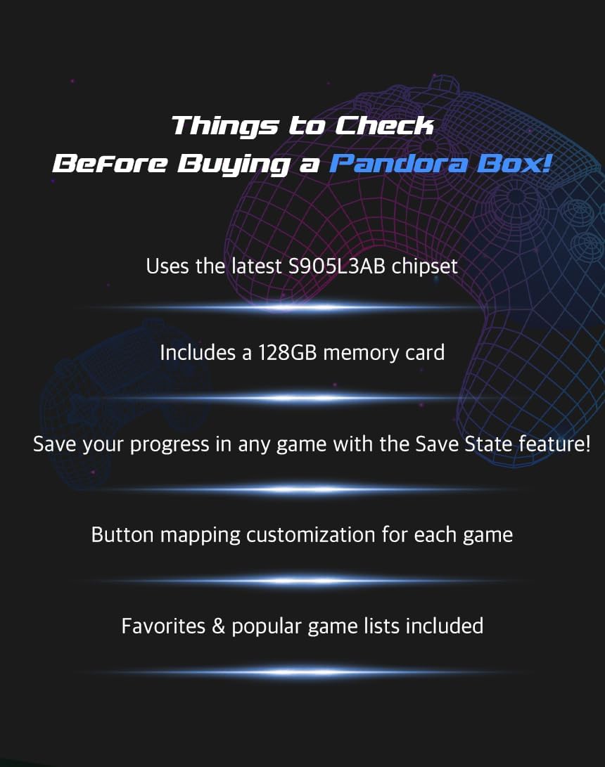 64GB Retro Gaming Console with 2.4GHz Wireless Controllers I43161