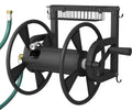 Wall Mounted Hose Reel with Storage Basket, Black Y968976