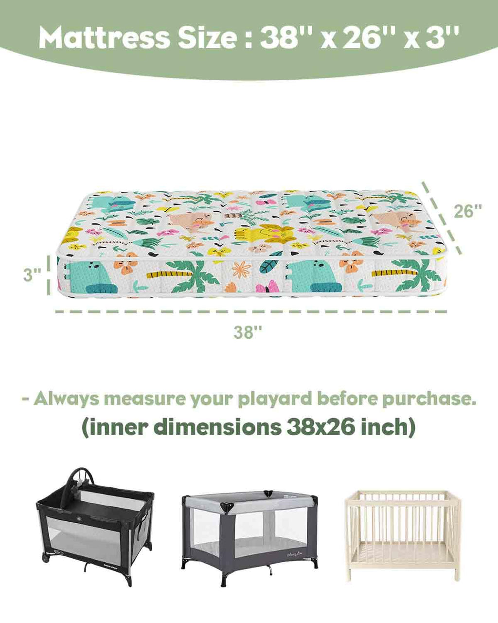 Portable Crib Mattress B679374