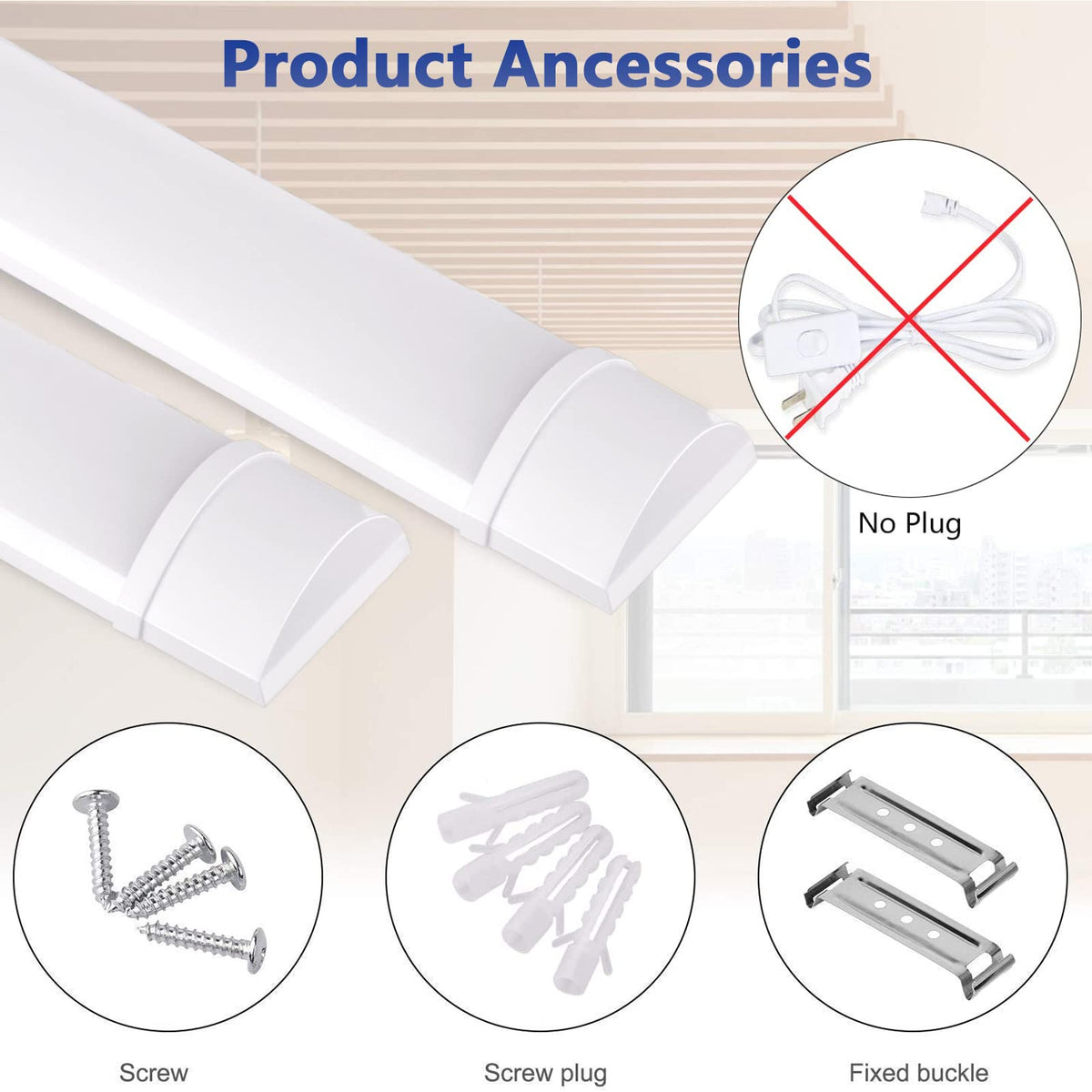 20W 2ft LED Tube Light 1500lm 3000K Neutral White A7644