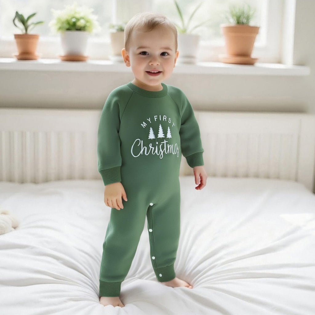 Newborn Thanksgiving Sweatshirt Jumpsuit Romper A812