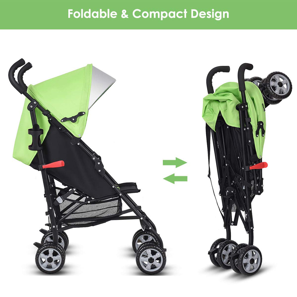 Lightweight Compact Travel Stroller Green C273598