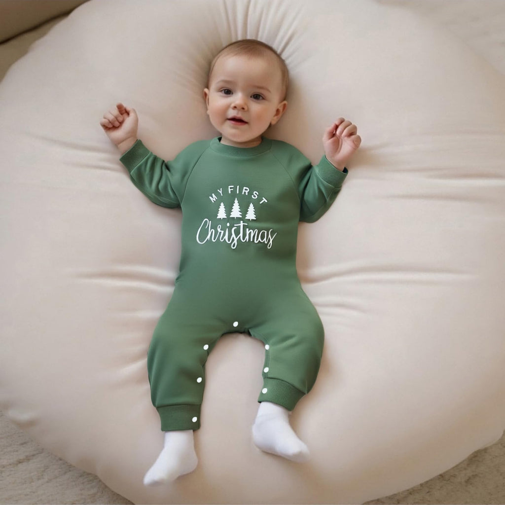 Newborn Thanksgiving Sweatshirt Jumpsuit Romper A812