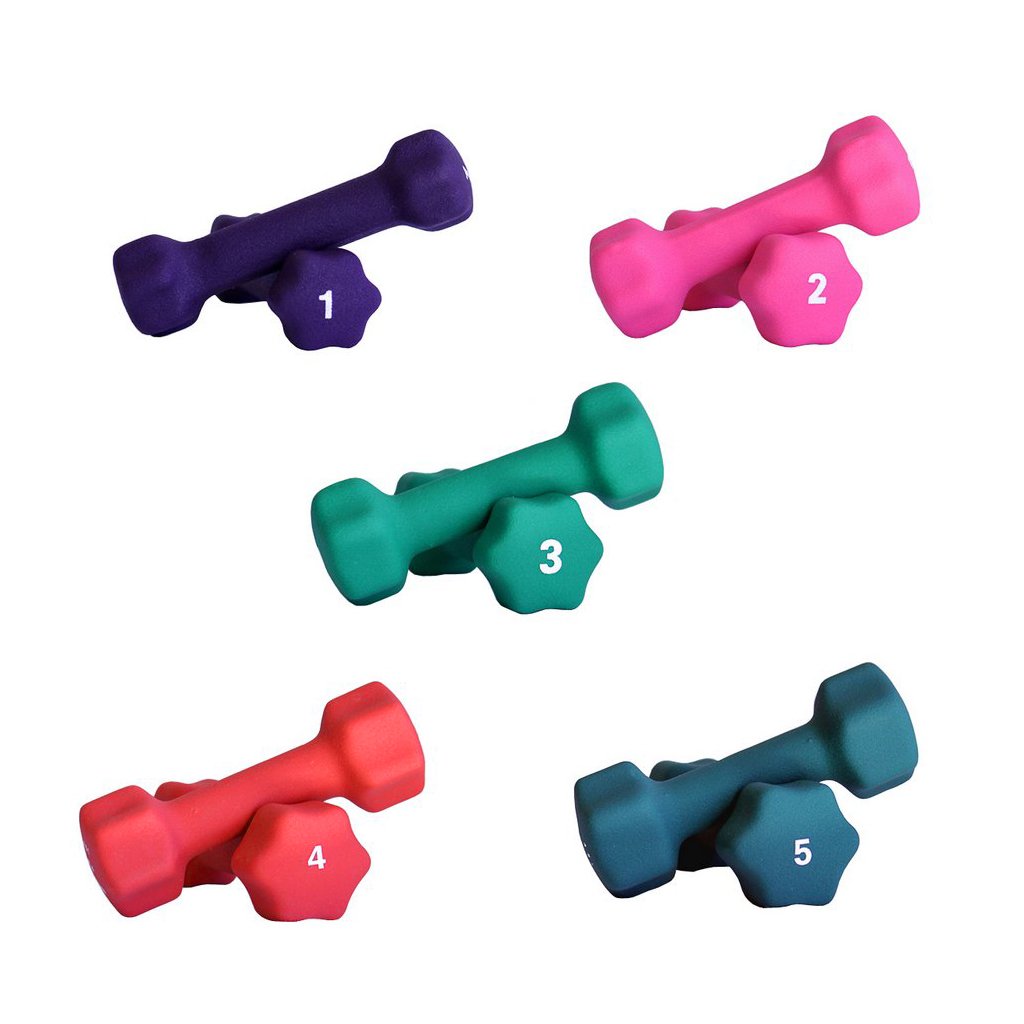 Neoprene Dumbbell Set with Rack C353
