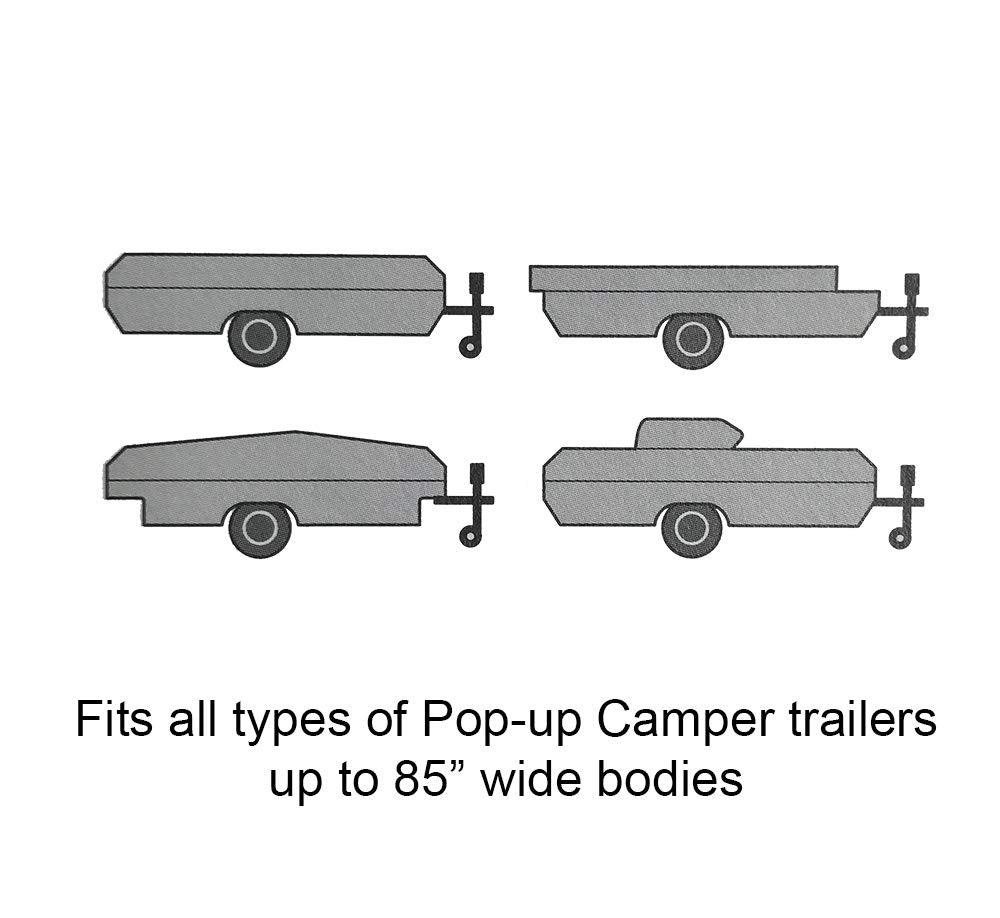 Pop-up Camper Cover 14' - 16' Water-Resistance Triple Layers O93537