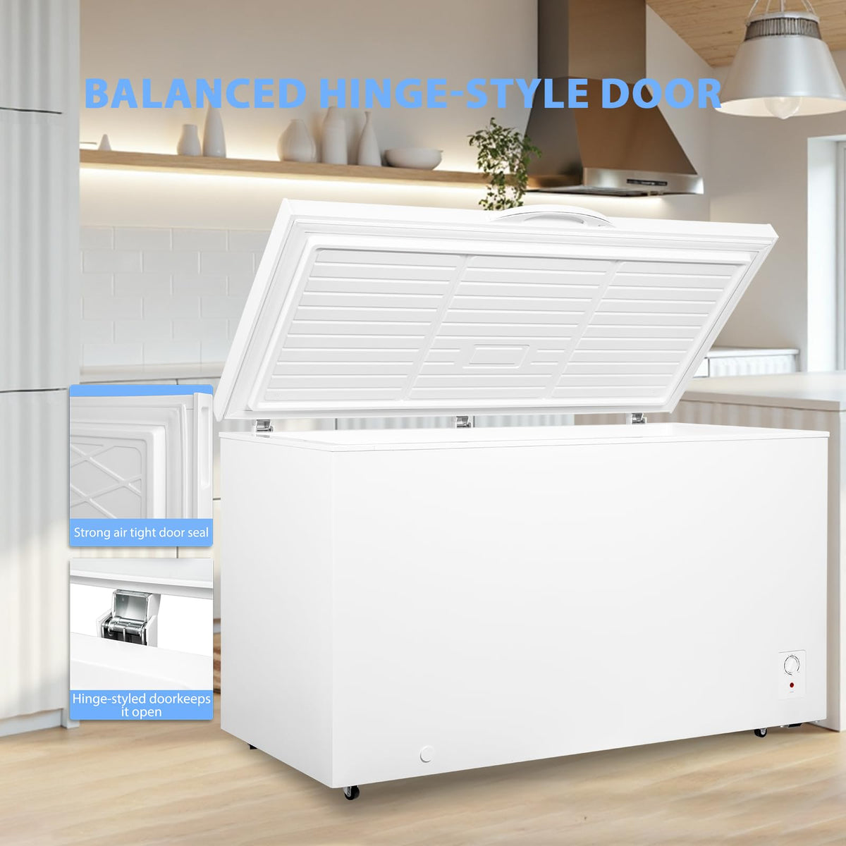 20 Cu Ft White Chest Freezer with Removable Basket L55165