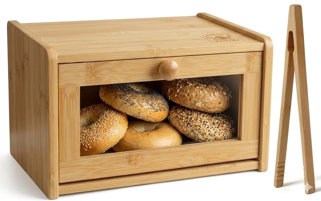 Bamboo Bread Box with Lid P805431