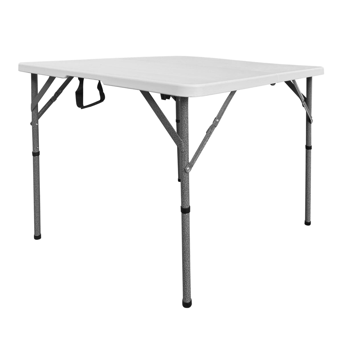 White Square Folding Table with Carry Handle M597
