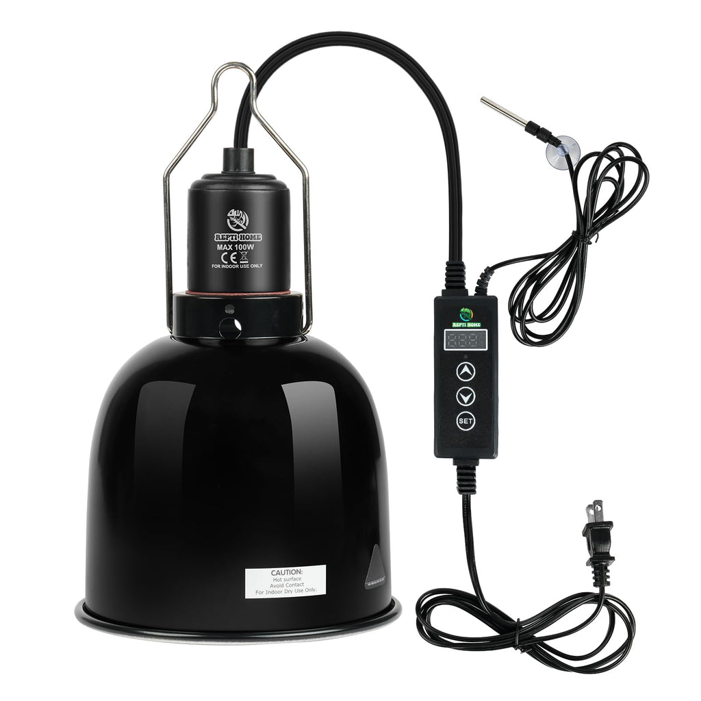 5.5 Inch Deep Dome Reptile Light Fixture with Dimming Thermostat J73307