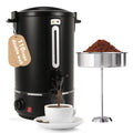 110 Cups Black Stainless Steel Commercial Coffee Urn L6850