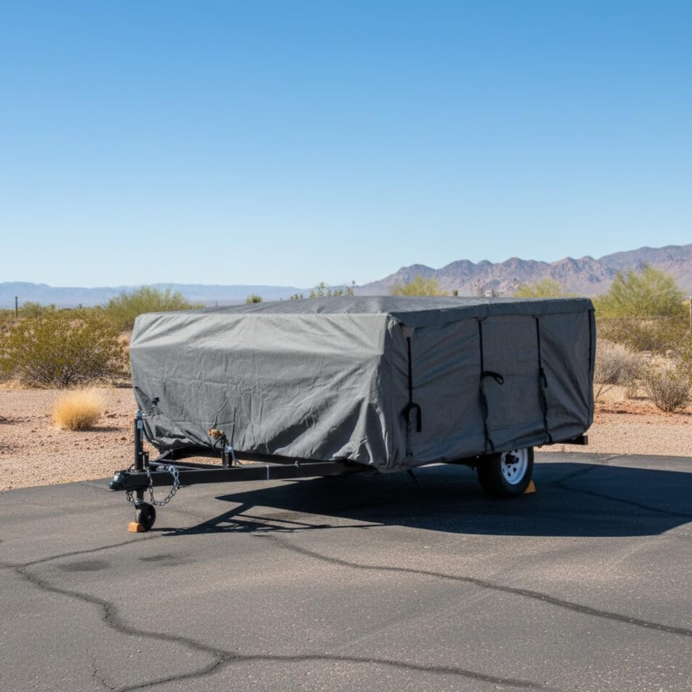 Pop-up Camper Cover 14' - 16' Water-Resistance Triple Layers O93537
