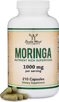 Organic Moringa Leaf 1,000mg 210 Capsules W27089