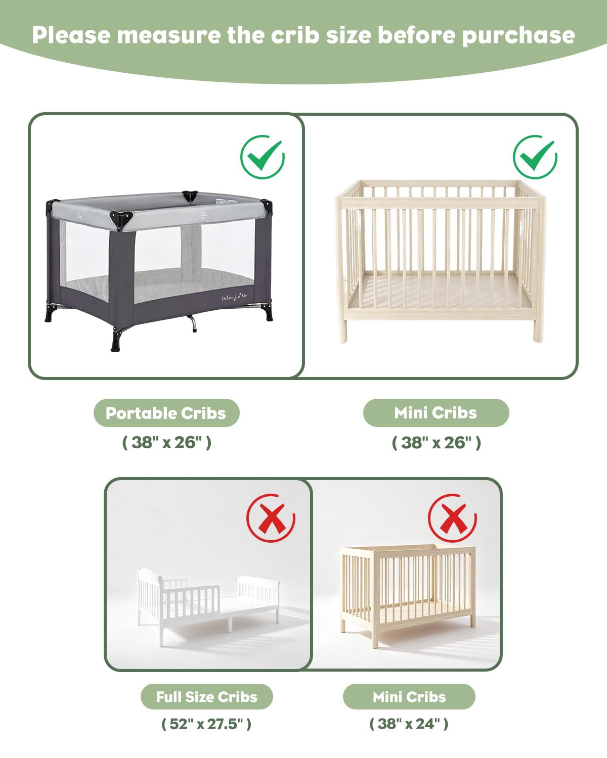 Portable Crib Mattress B679374