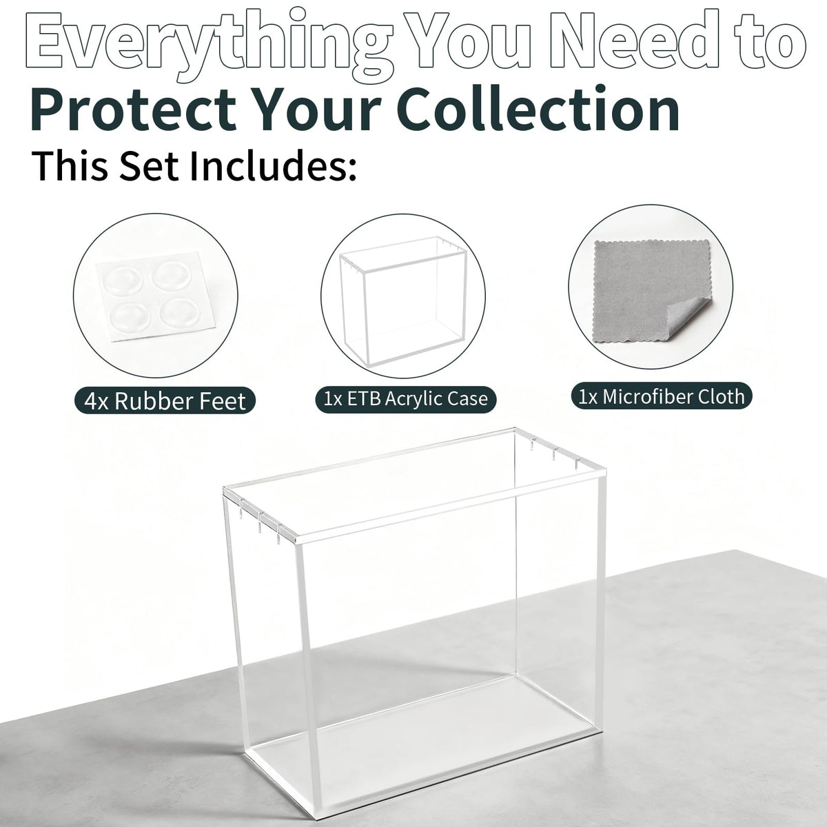2 Pack Acrylic Protector Case E3367