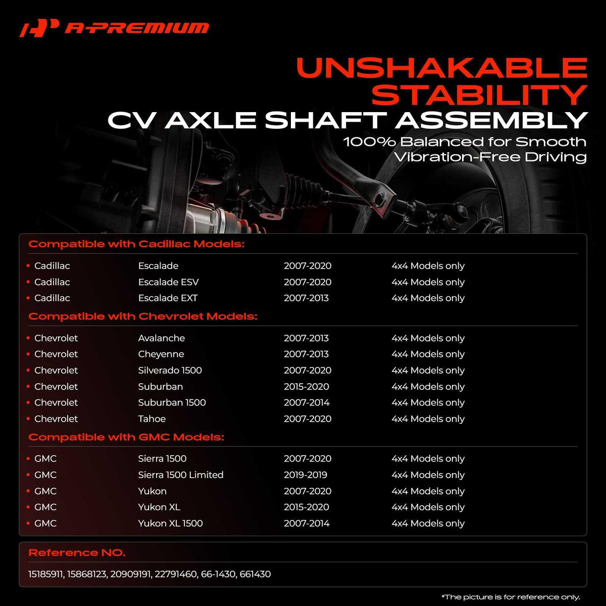 Front CV Axle Shaft Assembly K9303