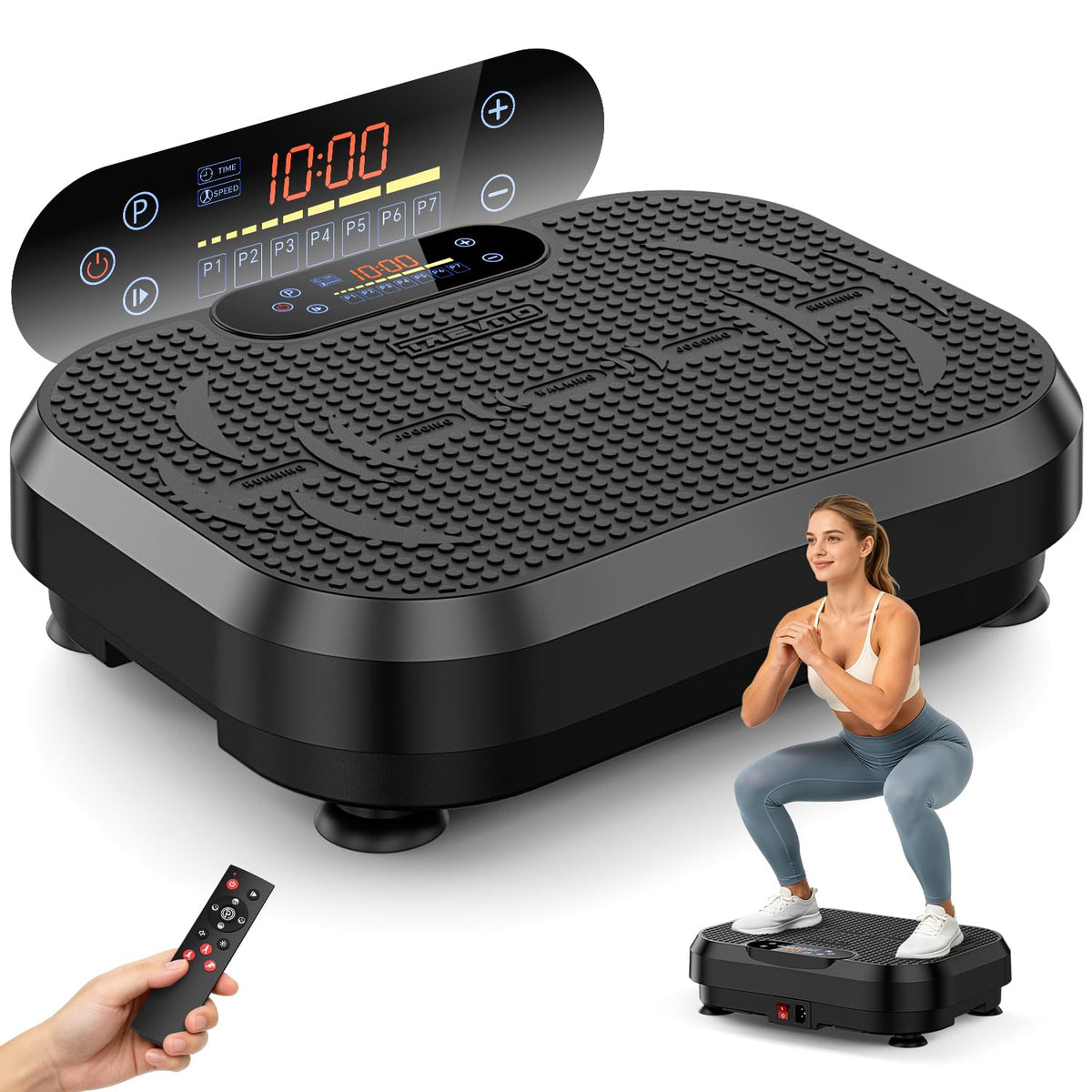 Vibration Plate Exercise Machine Black W574903