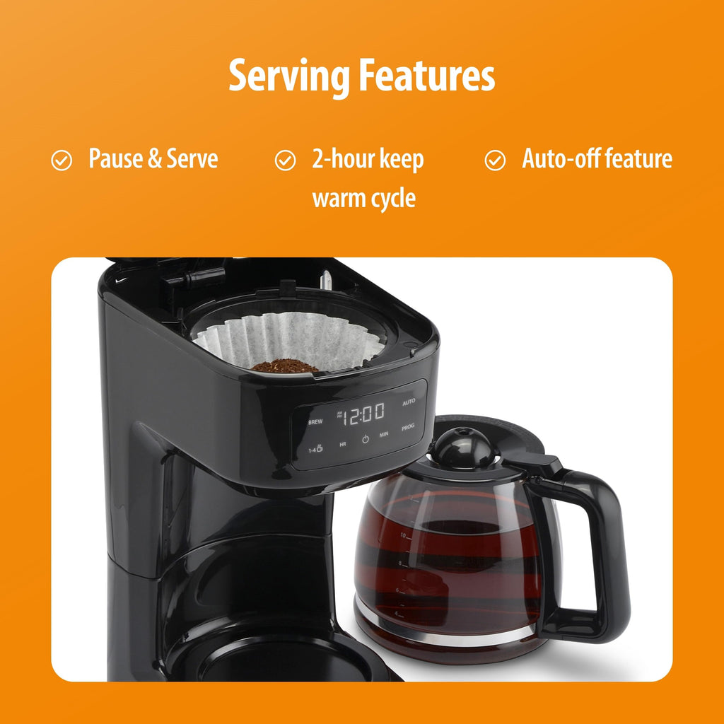 12-Cup Touchscreen Digital Drip Coffee Maker P97468