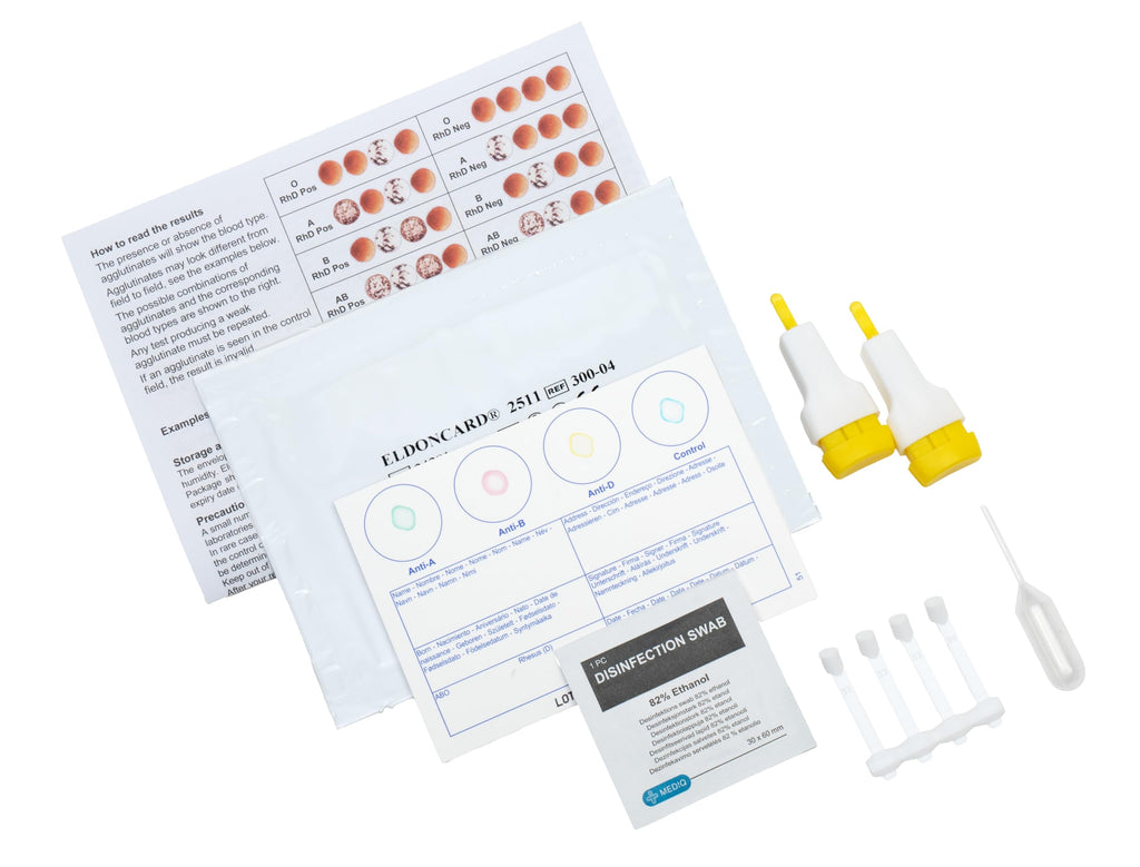 Blood Typing Kit, 1 Test Pack C2615