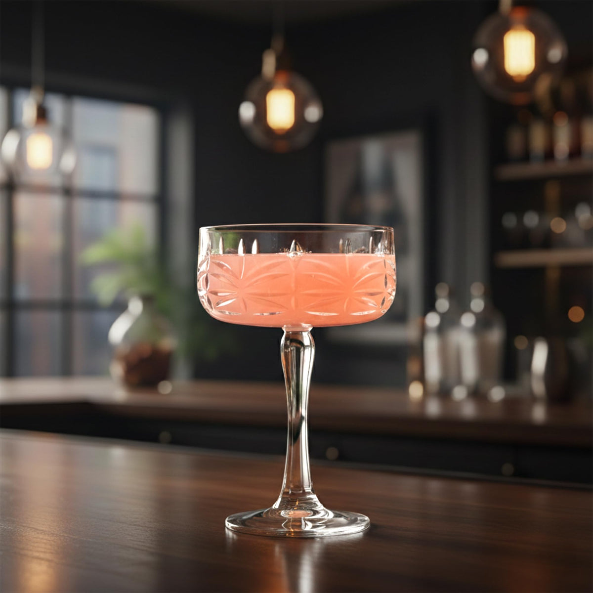12-Ounce Plastic Coupe Glasses Set of 6 D13372