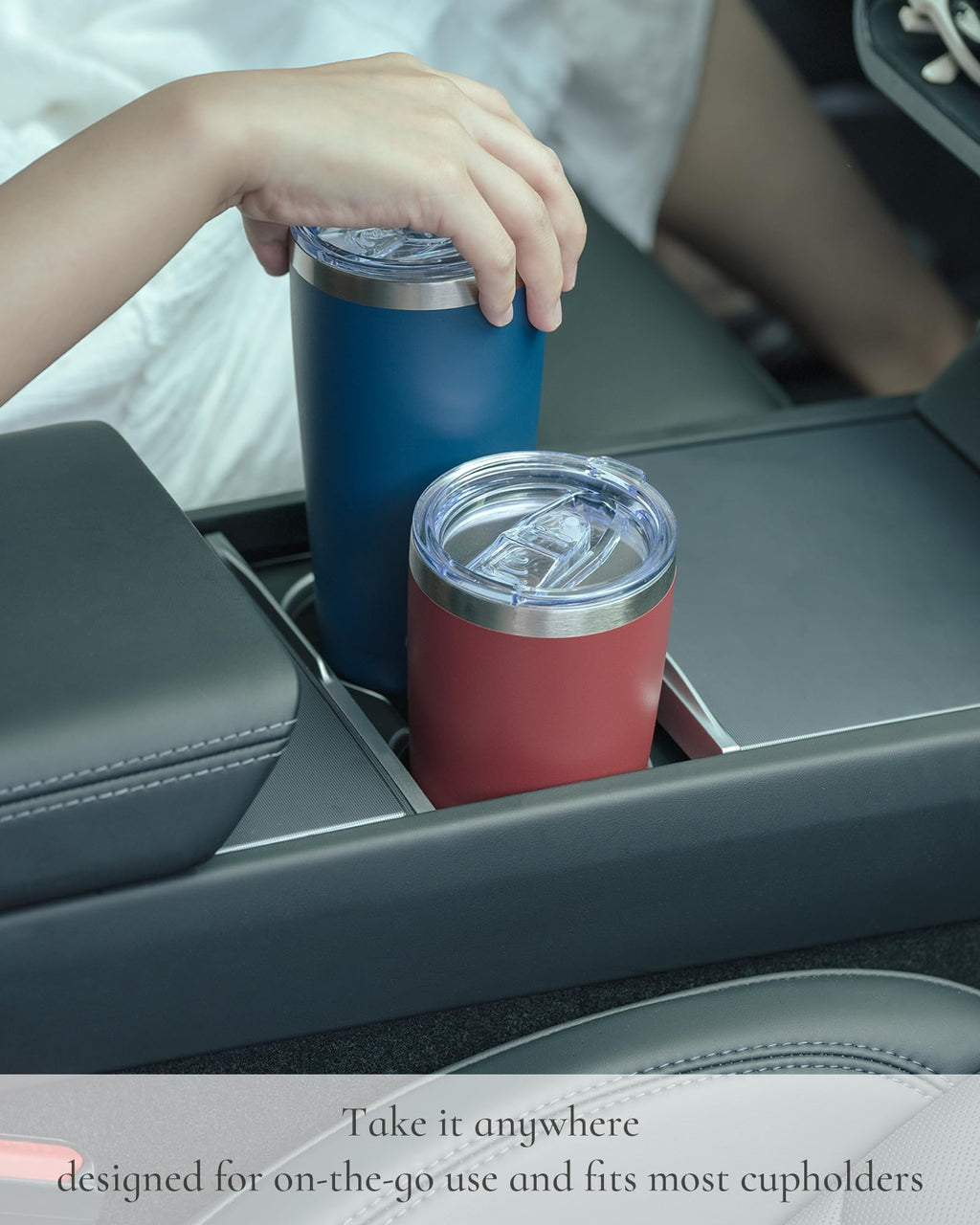 20oz Stainless Steel Insulated Travel Coffee Tumbler with Straw E865099
