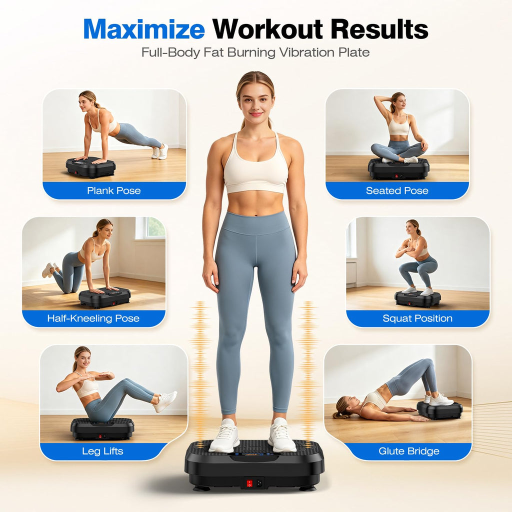 Vibration Plate Exercise Machine Black W574903