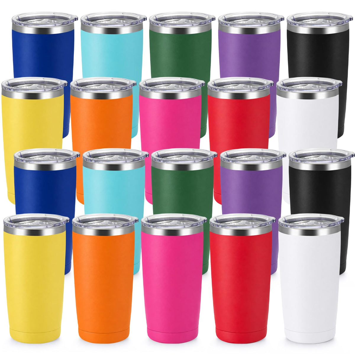 20 Pack 20oz Stainless Steel Insulated Tumbler M93864