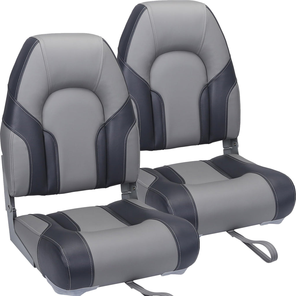 2 Pack High Back Folding Boat Seats L32900