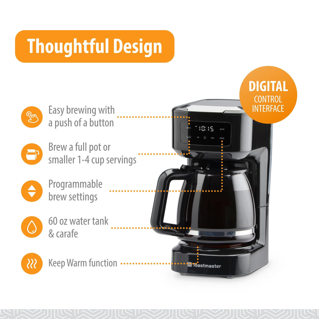12-Cup Touchscreen Digital Drip Coffee Maker P97468