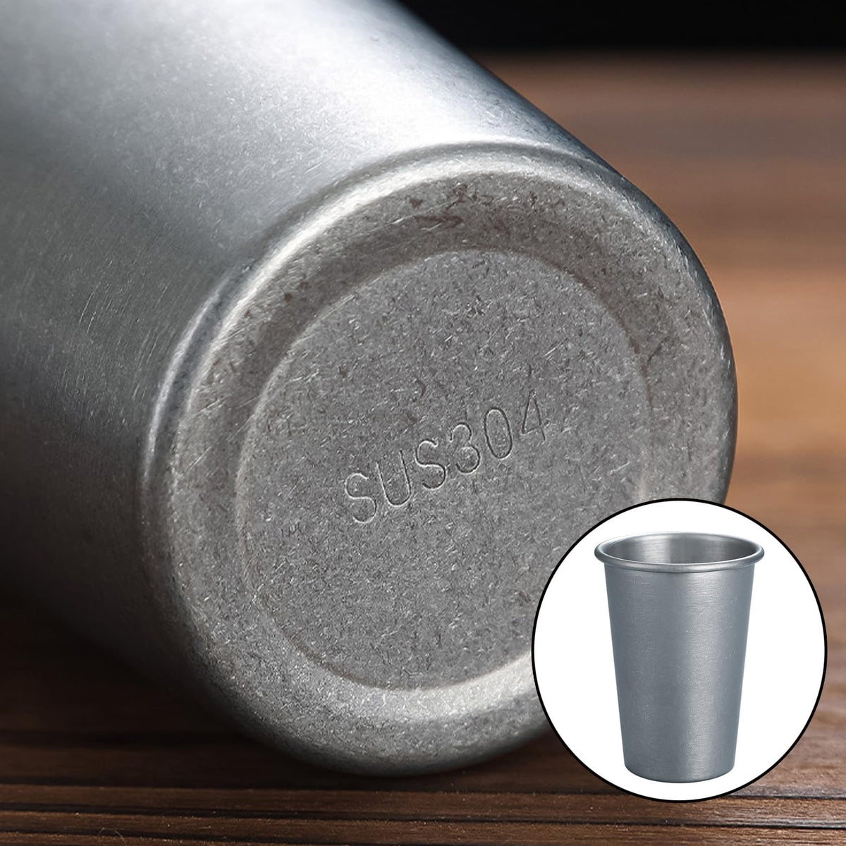 2 Pack Stainless Steel Camping Cup A972