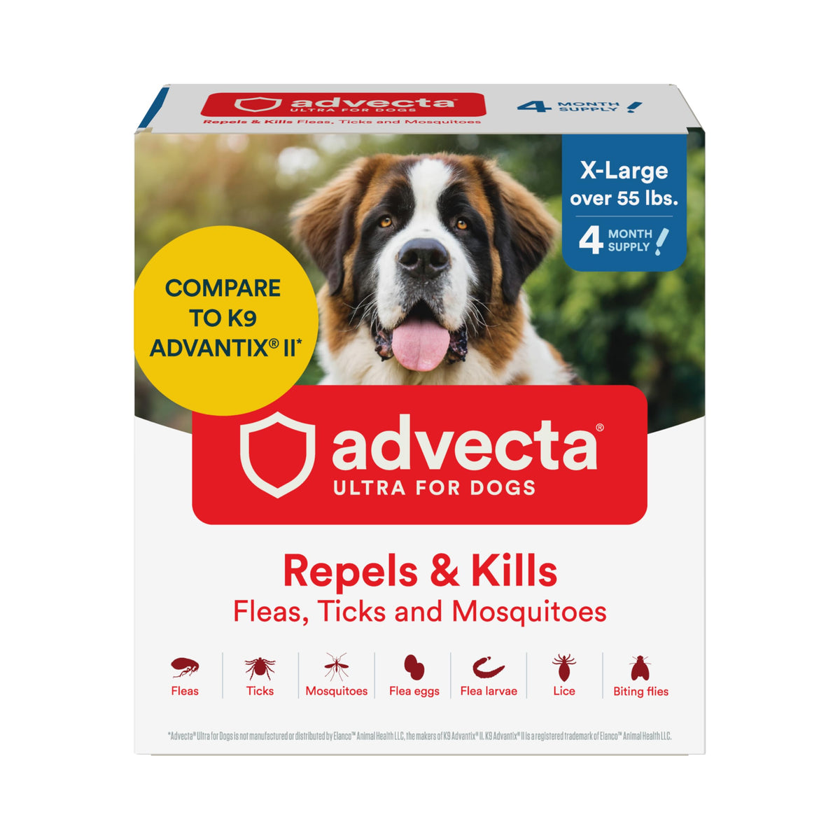Flea and Tick Topical for Dogs 55+ lbs X327