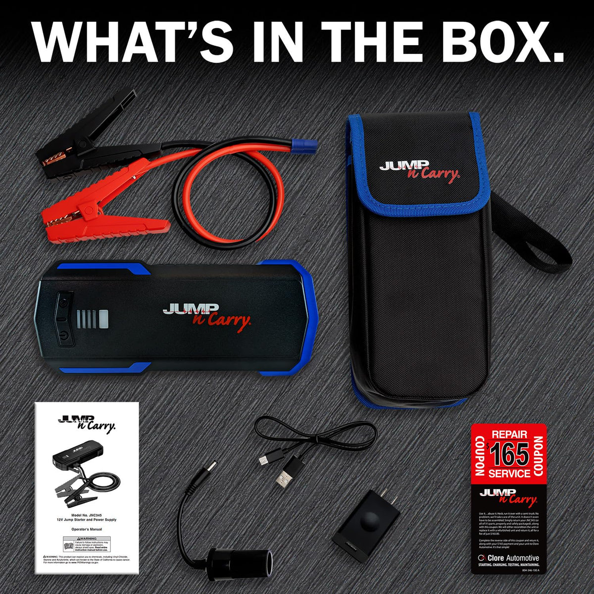 12 Volt Lithium Jump Starter and 1700 Peak Amp Jump Starter G3252