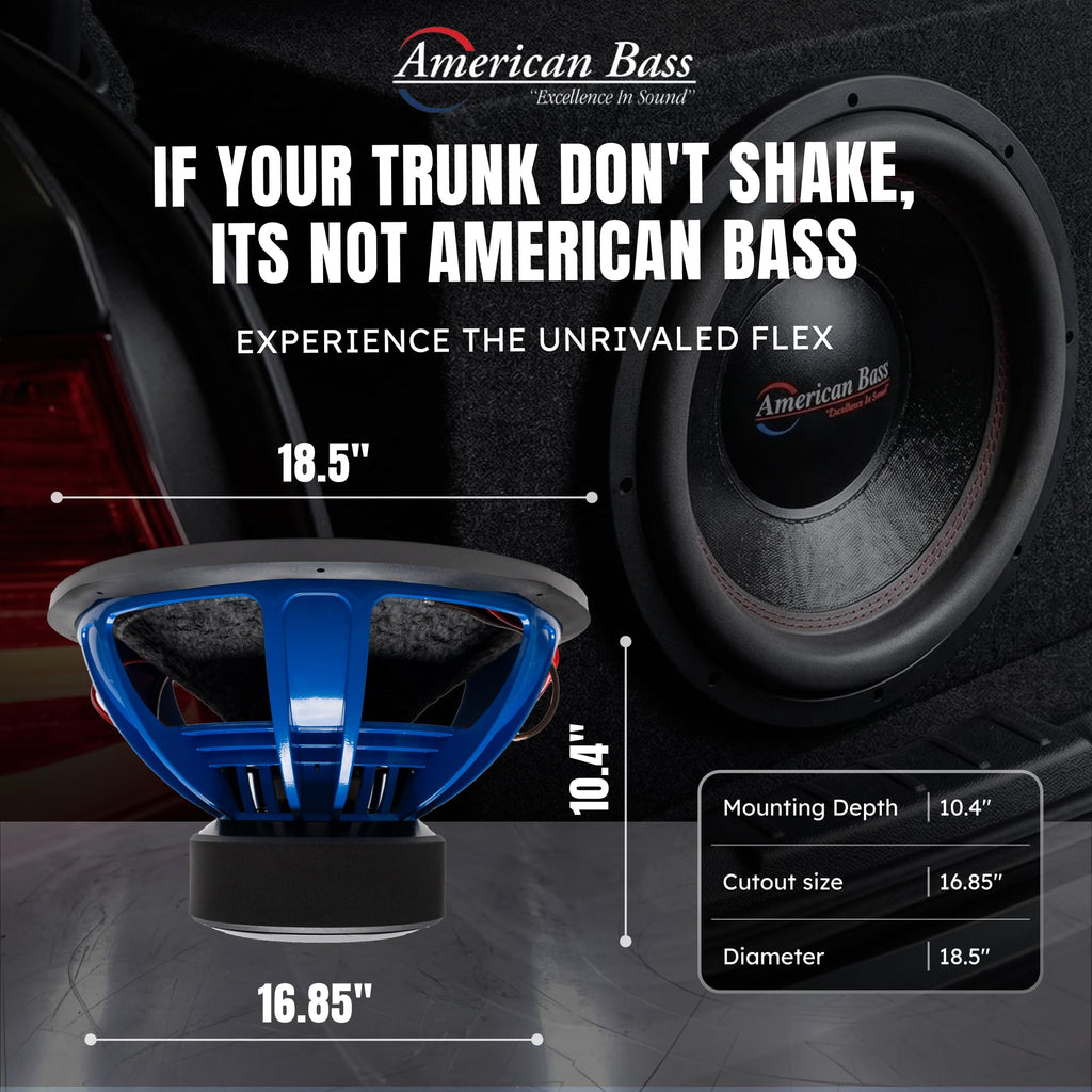 18 Inch 1 Ohm 4000 Max Watts Car Subwoofer T559939