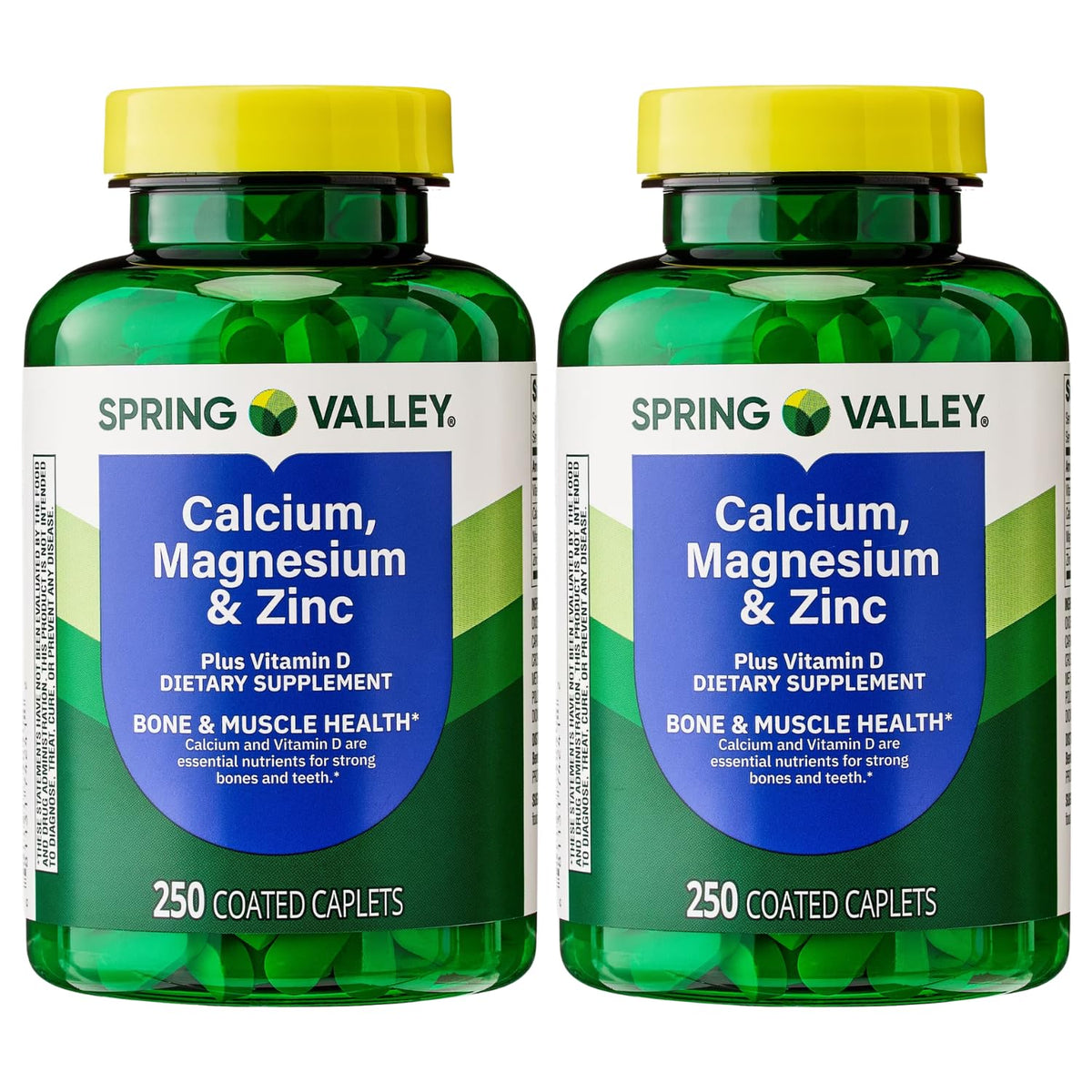 Calcium Magnesium Zinc Plus Vitamin D3 Caplets 250 Ct X249