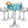 12-Ounce Plastic Coupe Glasses Set of 6 D13372