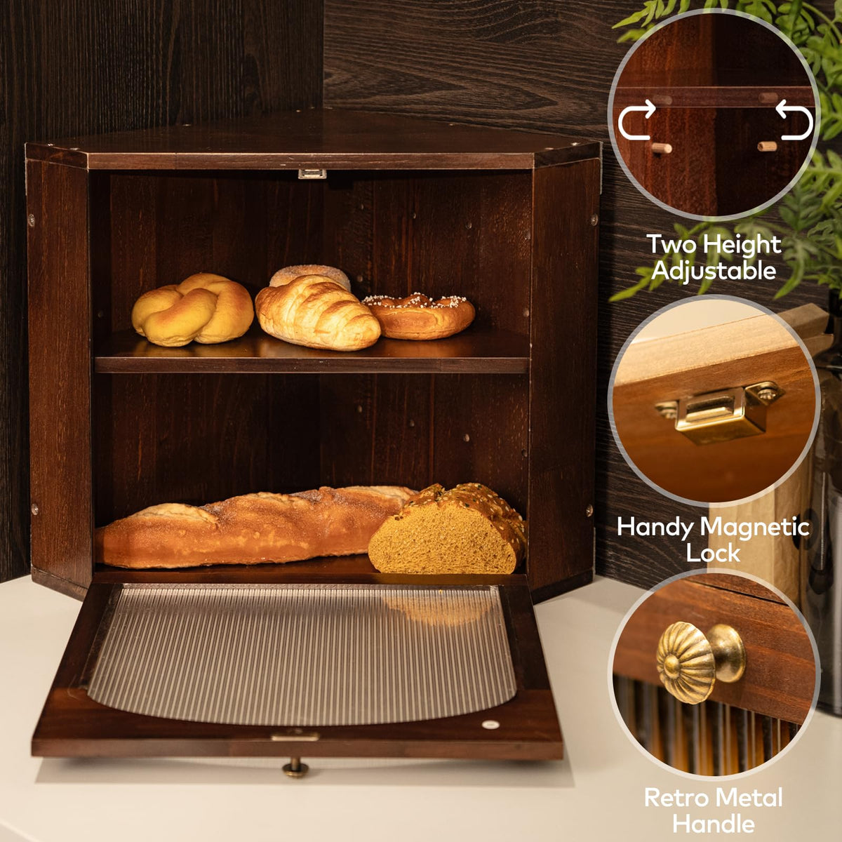 Wood Bread Box U259432