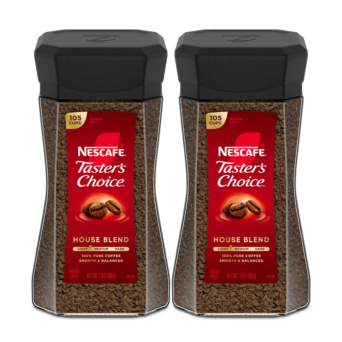 Instant Coffee Light Medium Roast 2 Jars 7 Oz Each N2736